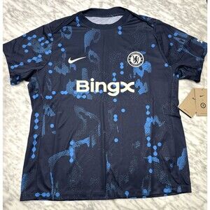 Nike Chelsea soccer Academy Pro Pre-Match Jersey Blue women's Large FN9729-452